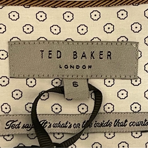 New Ted Baker Notip Button-Up Linen Blend Shirt Size 6(XXL) - Picture 4 of 6